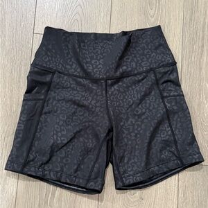 Constantly Varied Gear 5” Black Leopard Women's Bike Shorts